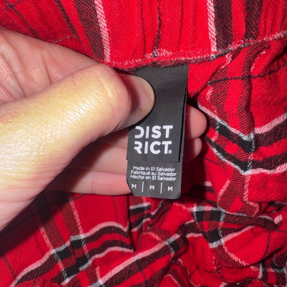 District Red and Black Plaid Shirt